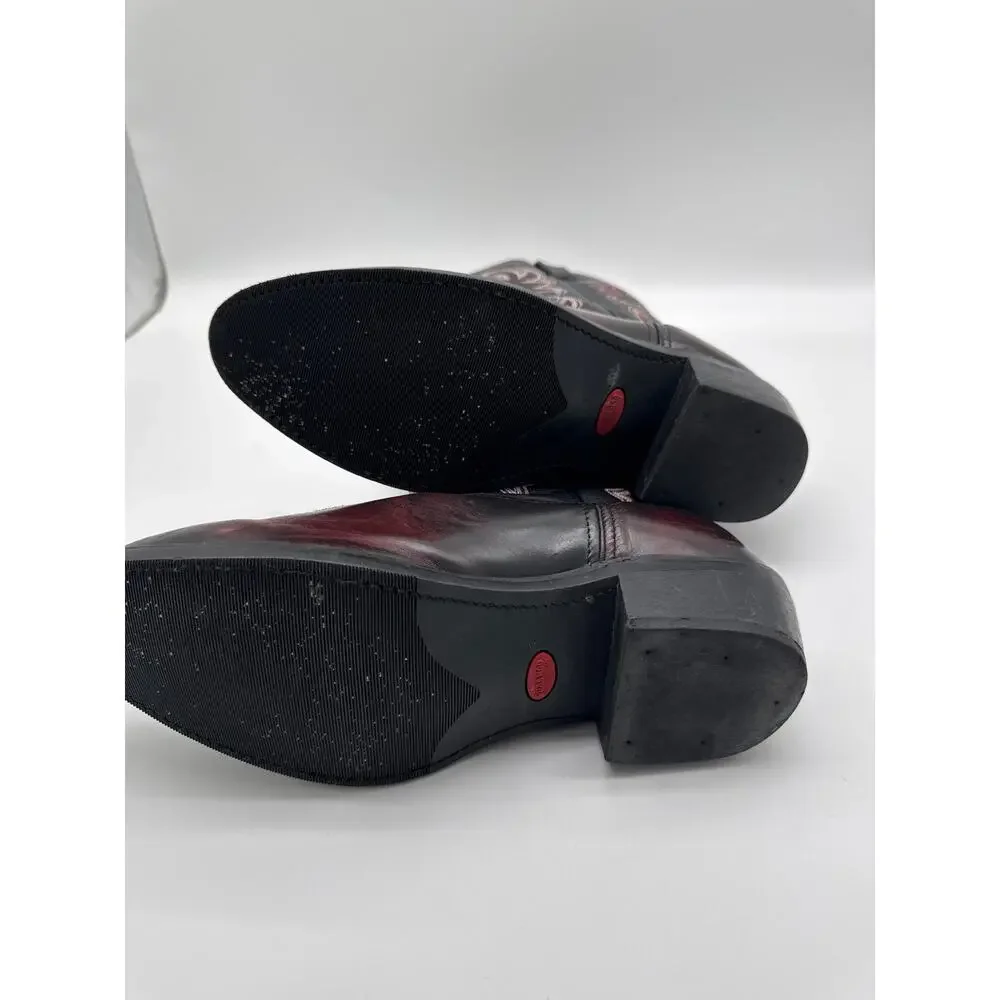 Durango‎ Black & Dark Brown With Red stitch LEM315 12EE Mens